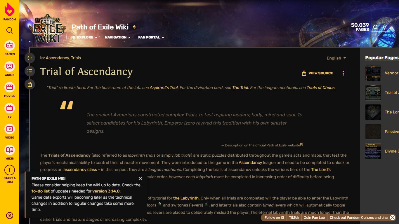 Trial of Ascendancy - Official Path of Exile Wiki