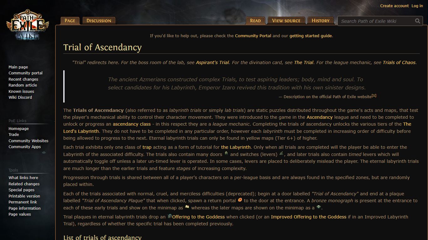 Trial of Ascendancy | PoE Wiki